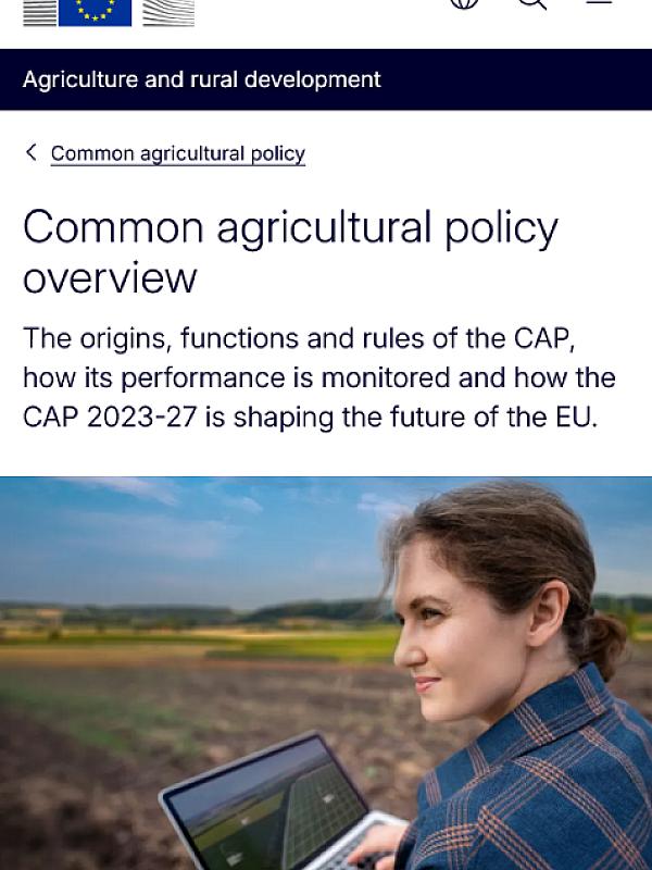 EU Common Agricultural Policy (CAP) 2023–2027