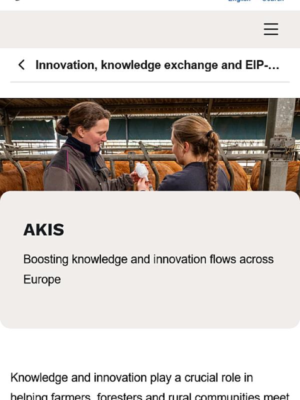 Agricultural Knowledge and Innovation Systems (AKIS)