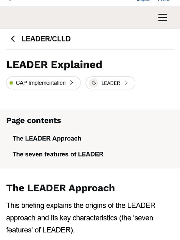 LEADER Approach