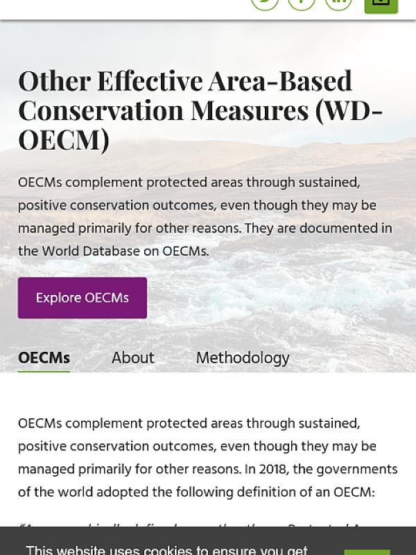Protected Planet OECM Explorer