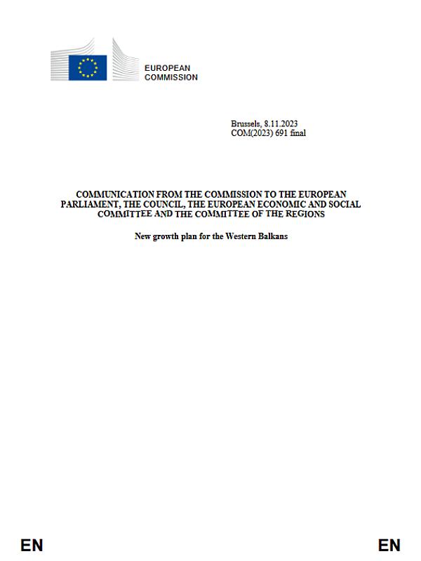 New Growth Plan for the Western Balkans (2023)