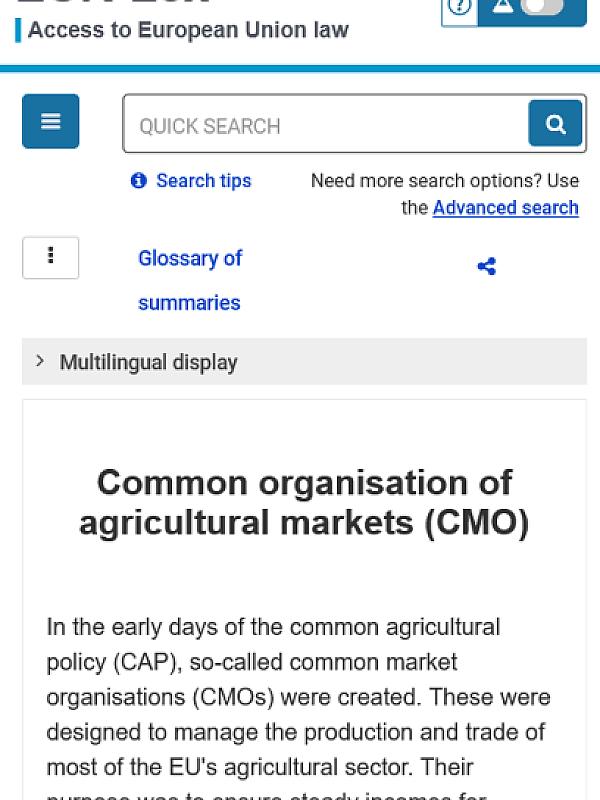 Common Market Organisation (CMO)