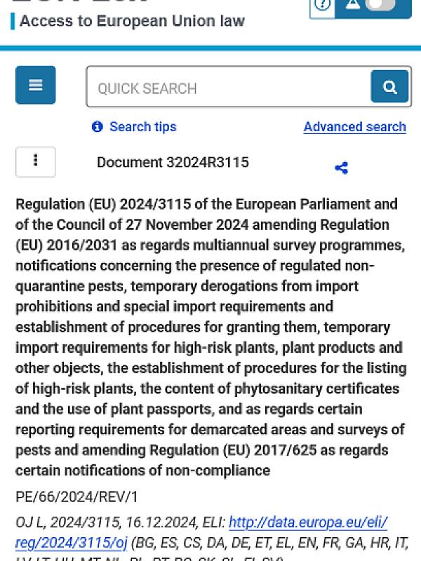 EU Plant Health Law