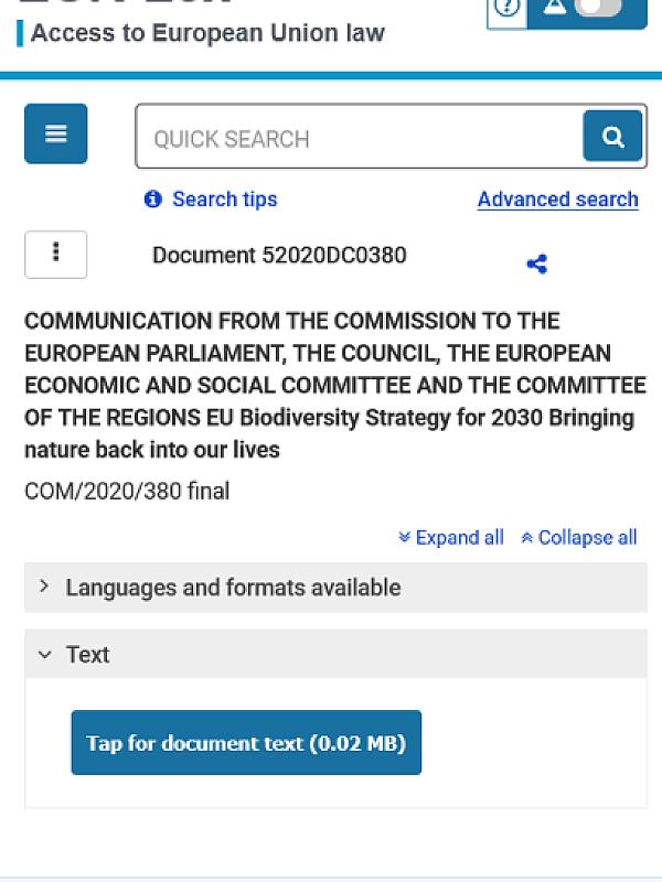 EU Biodiversity Strategy for 2030