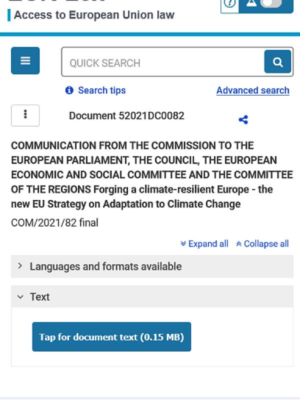 EU Strategy on Adaptation to Climate Change