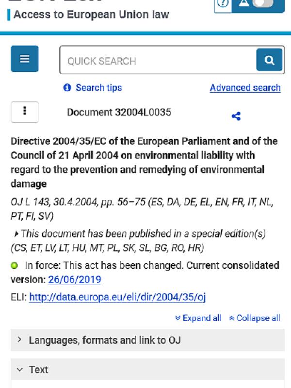 Environmental Liability Directive