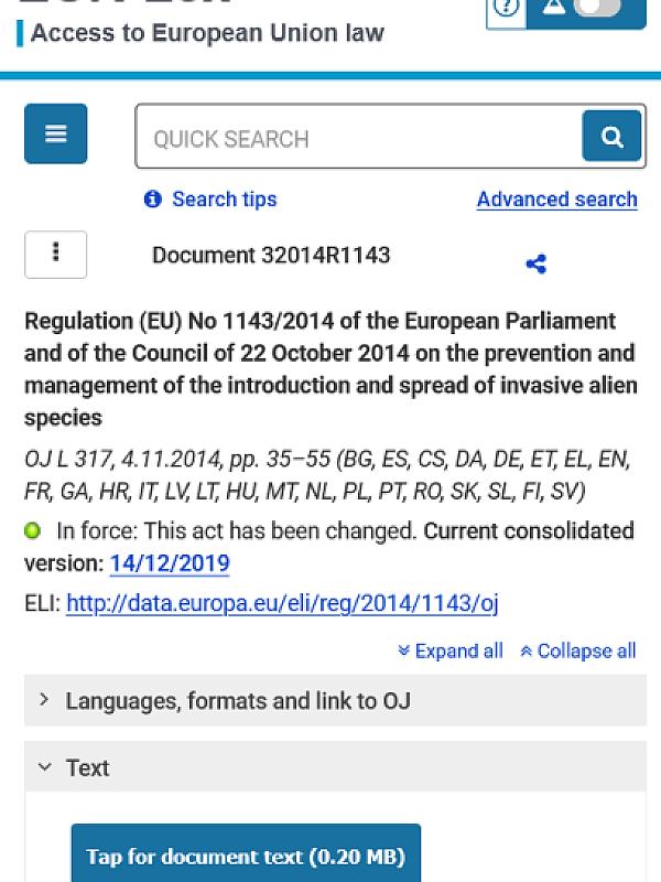 Invasive Alien Species Regulation
