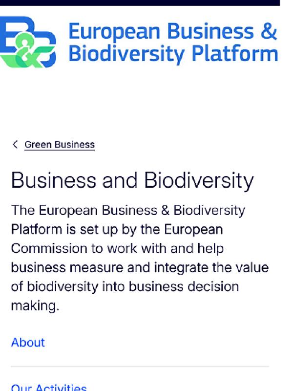 Business and Biodiversity
