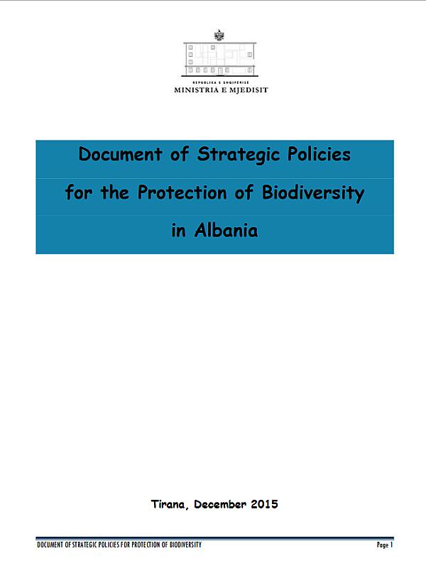 Albania: Biodiversity Strategy and Action Plan (v.2)