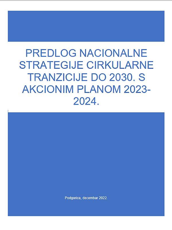 Montenegro: Circular Transition Strategy (2030) with Action Plan (2023-2024)